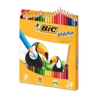 Imagem da oferta Lápis de Cor Sextavado BIC Evolution 24 Cores