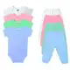 kit 4 peças - Mijão Calça e Body Malha P/M/G - ( Liso e Estampado) em oferta
