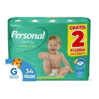 Imagem da promoção Fralda Personal Baby Protect & Sec G 34 Unidades