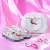 Imagem da promoção Kit Papete Infantil menina Sandália e Bolsa