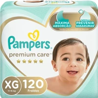 Imagem da promoção Fralda Pampers Premium Care XG 120 unidades