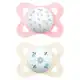 Kit com 2 Chupetas Original MAM 0-6m Tam1 Menina Rosa CH23222 em oferta