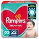 Fralda Pampers Supersec XG com 22 unidades em oferta