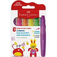 Imagem da promoção Giz de Cera Jumbo Little Creatives Neon Faber-Castell 6 Cores