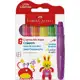 Giz de Cera Jumbo Little Creatives Neon Faber-Castell 6 Cores em oferta