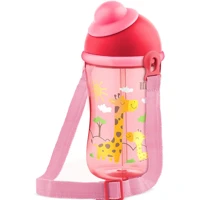 Imagem da promoção Copo Cantil Decorado com Canudo Silicone Lillo 390 ml