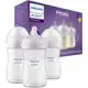 Kit Triplo Avent Mamadeira Pétala 3.0 260ml Transparente em oferta
