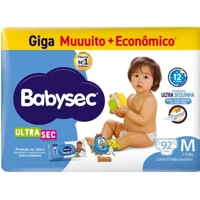 Imagem da promoção Fralda Babysec Ultra Giga M – 92 unidades, alta absorção