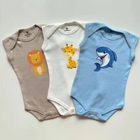 Kit com 3 Body de Bebê Infantil Regata Sem Manga Verão 100% Algodão. em oferta