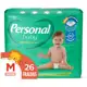 Personal Fralda Baby Protect & Sec M 26 unidades em oferta