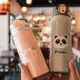 Garrafa Com Canudo Térmica Infantil Estampas Animais Aço Inox 350ml em oferta