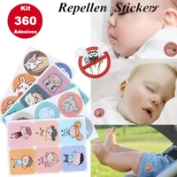 Imagem da promoção Kit 360 Adesivos Repelentes de Mosquito Infantil Não Tóxico 72h Proteção Insetos