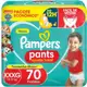 Fralda Pampers Pants Ajuste Total XXXG com 70 Unidades em oferta