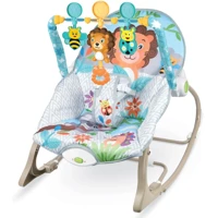 Imagem da promoção Maxibaby Cadeira de Descanso e Balanco Funtime Leão, Cinto 3 Pontos, (Até 18 kgs), Multicolorida