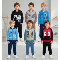 Imagem da promoção Kit 3 Conjunto Infantil Moletom Menino Juvenil Inverno Zíper