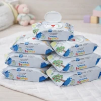 Imagem da promoção Kit 05 Pacotes Toalhas Umedecidas TURMINHA DA BAGUNÇA- 120 Folhas - com tampa - 98% Água