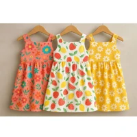 Imagem da promoção Conjunto com 2 Vestidos Infantis – Algodão Macio e Estampas Lindas