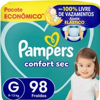 Imagem da promoção Fralda Pampers Confort Sec Tamanho G 98 Unidades