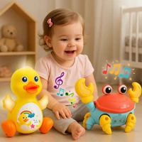 Imagem da promoção KIT Brinquedo Caranguejo Fujão + Pato Dançarino Musical Brinquedo Infantil Interativo Sensorial