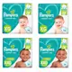 Kit de Fraldas Pampers Confort Sec 4 pacotes (XG 116 unidades e XXG 112 unidades = 228 unidades) em oferta