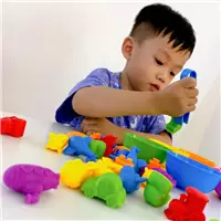 Imagem da promoção Montessori Kids Toys Dinossauro Koala Classificação De Borracha Macia Toy Jogo De Contagem De Corres