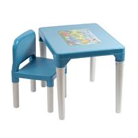 Imagem da promoção Mesinha com Cadeira Styll Baby Dinossauro - Azul