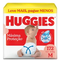 Imagem da promoção Fralda Huggies Supreme Care Giga M 172 Unidades