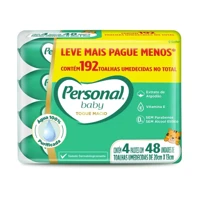 Imagem da promoção Kit Toalha Umedecida Personal Baby Toque Macio 192 unidades