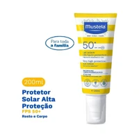 Imagem da promoção Protetor Solar Rosto e Corpo Mustela FPS 50+ com 200ml