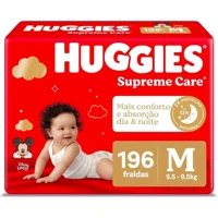 Imagem da promoção Fralda Huggies Supreme Care M 196 unidades