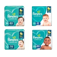 Imagem da promoção Fralda Pampers Confort Sec Super ( M, G, XG e XXG ) [ Comprando 2 Unidades]