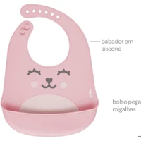 Imagem da promoção Babador De Silicone Com Pega Migalhas Gumy Bebê - Buba