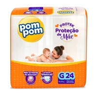 Imagem da promoção Fralda Pom Pom Protek G 24 Unidades