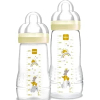 Imagem da promoção Kit 2 mamadeiras Mam Easy Active Set Neutra 270ml e 330ml