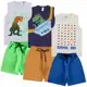 Kit 6 Peças de Conjunto Regata para Bebê Meninos (3 Regatas e 3 Bermudas) em oferta