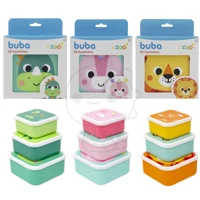 Imagem da promoção Kit 3 potes Buba Bubazoo Kit 3 potinhos lanceira lanche infantil potinho buba