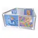 Cercadinho Quadrado Balão E Girafa - Styll Baby Cor Azul em oferta