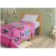 Manta Solteiro de Microfibra Jolitex Fun Amigas Princesas Rosa em oferta