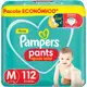 Fralda Pampers Pants Ajuste Total M 112 Unidades em oferta
