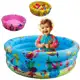 Piscina Infantil Inflável Redonda 3 Anéis Bebê Verão Menino Menina 40 Litros 60cm em oferta