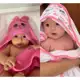 Kit 2 unidades - Toalhas com Capuz e Orelhinha infantil para bebê recém nascido tecido felpudo em oferta