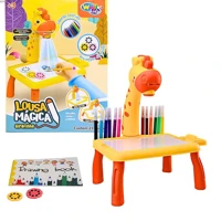 Imagem da promoção Brinquedo Mesa Projetora De Desenho Infantil Girafa Lousa Mágica Digital LCD