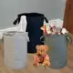 Cesto De Roupa Suja Brinquedos Organizador Multiuso Dobrável Grande 48L e 75L Guarde Bem em oferta