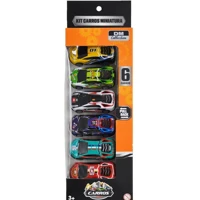 Imagem da promoção Kit com 6 Mini Carrinhos Sport Pull Back Metal 7,5cm DM