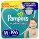 Fralda Pampers Confsec Ultra M 196 Unidades em oferta
