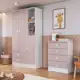 Quarto de Bebê Completo com Guarda-Roupa e Cômoda Arco-Íris - Espresso Móveis em oferta
