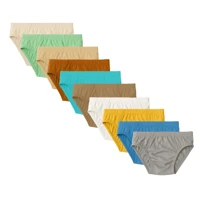 Imagem da promoção Kit 12 Cuecas Infantil Slip 100% Algodão Confortável Atacado (Tam. 1 ao 12)