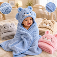 Imagem da oferta Toalha De Bebe Capuz Felpuda (Diversas Cores)
