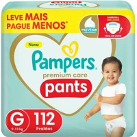 Imagem da oferta Fralda Pampers Pants Premium Care G 112 unidades
