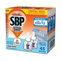 Imagem da promoção Refil SBP Repelente Elétrico Líquido Cheiro Suave com 2 unidades de 35ml